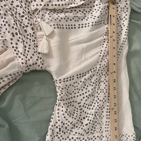 Free People Modern Kimono Dress Size 4 Boho Minimal Neutral Festival - Picture 8 of 9